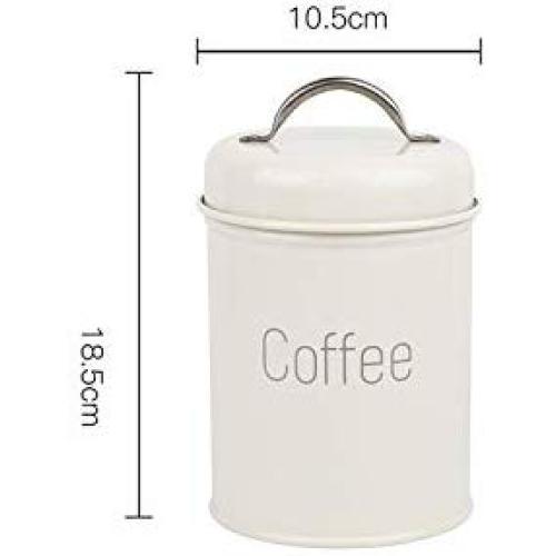 2019 New Food Storage Jars for Snack Tank Container Eating with Lid Bottle Coffee Tea Candy Kitchen Cupboard Seal Canister,White Coffee