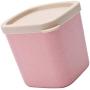 BESTONZON Airtight Food Storage Container Cereal Rice Grain Beans Flour Storage organizer Container bin jar With Lid (Pink, Large Size)