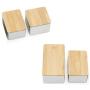 Kraft Paper Or Metal Tea Storage Box Coffee Tea Storage Jar With Bamboo Lid - E, as described