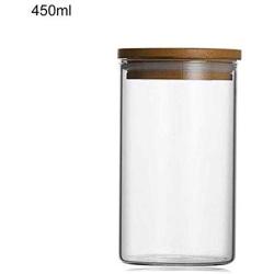 Home Storage Box Kitchen Tools Refrigerator Freshness Preservation Food Sealed Jar Kitchenware Glass Jars With Sealed Lids,450Ml