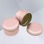 UPKOCH 5Pcs Round Candle tins Candy Jars with lids Storage tin Boxes Tea Storage Container - 6.5x4.5cm 100ml,3.5oz (Rose Gold)