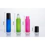 6PCS 10ml/0.34oz Empty Refillable Frosted Green Glass Roller Bottles With Stainless Steel Roller Ball Cosmetic Dispenser Container Vial Jar Pot Holder for Essential Oil Perfumes Lip Oil and More
