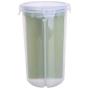 5L Pp Transparent Partition Store Vacuum Can Whole Grains Storage Jar for Kitchen Pink/Green/Blue L Size,Green