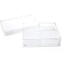 Acrylic Serving Tray With Cover- Acrylic Organizer- 4 Compartments Serving Dish- Thick High-End Acrylic Containers - Clear Multifunctional-Lid Included- BBQ Tray Acrylic Serving Tray With Cover- Acrylic Organizer- 4 Compartments Serving Dish- Thick High-End Acrylic Containers - Clear Multifunctional-Lid Included- BBQ Tray