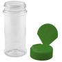 Marketing Holders Popcorn Salt Dispenser Powdered Sugar Empty Spice Seasoning Container Salt Pepper Shaker Dry Herb Bottle Cinnamon Sugar Sifter 8 oz Green Lid Pack of 1