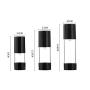 3PCS 30ML 1OZ Black Empty Vacuum Plastic Lotion Bottles with Pump Head and Cap Emulsion Storage Holder Refillable Portable Container Jar for Travel Vacation Camping Daily Life Use