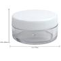 10ML (10g) White Empty Plastic Cosmetic Jars Face Creams Bottle Sample Lotion Glitter Storage Container Lip Balm Travel Tester Nial Arts Box (25PCS)