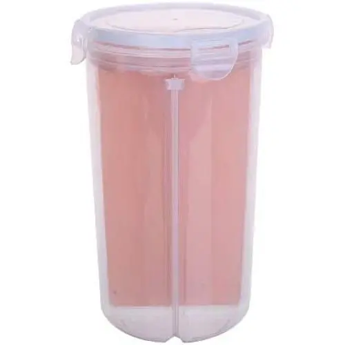 XFTOPSE Rice Beans Storage Plastic Kitchen Storage Box,Storage Box Rice Beans Jar with Seal Cover 4 Lattices Refrigerator Food Preservation Container Plastic Kitchen Storage Box XFTOPSE Rice Beans Storage Plastic Kitchen Storage Box,Storage Box Rice Beans Jar with Seal Cover 4 Lattices Refrigerator Food Preservation Container Plastic Kitchen Storage Box