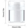 Airless Pump Jars, Sdootbeauty 30ml/1oz Empty Refillable Makeup Cosmetic Jar Containers, Airless Lotion Cream Jars with Lids Air Pump Travel Jars, 2 Pack