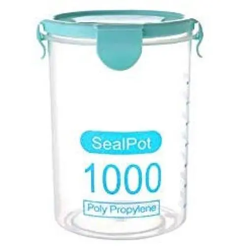 Daliuing Convenient Practical Sealed Jars Plastic Spice Jars Mini Rim Clip Sealed Jars for Storaging Blue Daliuing Convenient Practical Sealed Jars Plastic Spice Jars Mini Rim Clip Sealed Jars for Storaging Blue