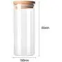 Transparent High Borosilicate Glass Kitchen Storage Bottle Store Food Ingredient Candy Biscuit Storage Jar Organization – Klare Hochboraquagel-Aufbewahrungskübel für Küche, Lebensmittel, Süßigkeiten, Kekse – Organisationsbehälter.