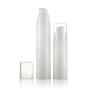 3PCS Portable Travel Refillable Empty Plastic Airless Vacuum Pump Lotion Toner Face Eye Cream Cosmetics Bottle Vial Container Pot Jar (White) (50ml)