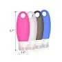 Silicone Travel Containers Bottles Portable Refillable Squeeze Tube with Cream Jars and Shower Line Lanyard(4Bottles+3Jars)
