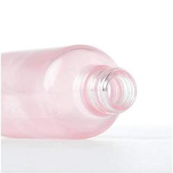 1PC 3.4oz 100ML Pink Glass Empty Upscale Press Pump Bottles Jar Pot Vial Tube Containers For Makeup Lotion Serum Face Cream Facial Cleanser Toner Liquid Cosmetics Essential Oil Emulsion