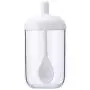 Ruipunuosi Kitchen Household Spoon Cover One Moisture-Proof transparent cruet Seasoning Jar With Spoon Condiment Pots Clear Spices Container Ruipunuosi Kitchen Household Spoon Cover One Moisture-Proof transparent cruet Seasoning Jar With Spoon Condiment Pots Clear Spices Container