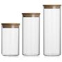 Food Storage Glass Jar No Lead Kitchen Storage Bottles Sealed Cans With Cover Large Capacity Candy Glass Jars Tea Box,6.5X8Cm