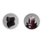 XINGZI 2 PCS 50ML(1.7 OZ) Upscale Empty URefillable Wine Red Glass Pump Press Lotion Bottle Cosmetic Make Up Oil Cream Emulsion Jar Bottle Storage Containers
