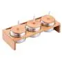 Mini Spice Jars Stainless steel seasoning pot bamboo cover fermenting jar three-piece Mini Spice Jars Stainless steel seasoning pot bamboo cover fermenting jar three-piece