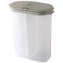 YTF-Plastic (PP) storage tank, kitchen grain storage box, double storage box green
