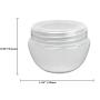 20Pcs 5G / 5ML BPA Free Small Frosted Mushroom Container Jars Pot Bottle With Liner For Cream Lotion Make-Up Cosmetics Scrubs Oils Salves Sample Beauty Aids Travel Packaging