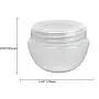 20 Stück 5G / 5ml BPA-freier Mini-Glasbehälter mit Frost-Finish für Creme, Lotion, Make-up, Kosmetik, Peelings, Öle, Salben, Proben, Reiseverpackung