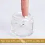 2 oz Klare Glasbehälter (24er Pack), SXUDA Leere Kosmetikbehälter mit Innenfolie und schwarzen Deckeln für Salze, Kosmetik, Lotionen, Pulver und Salben