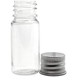 6PCS PET Transparent Plastic Jars for Cosmetics Travel Essential Oils Powders Creams Ointments Grease Small Container Jars with Aluminum Silver Lid Pack of 6pcs (15ml)