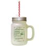 Forest GreenAfter School Peanut Butter Chews Kitchen Recipe Frosted Glass Mason Jar With Straw