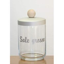 Italo Ottinetti Glass Jar Alluminium Lid Wooden Knob 1 Litre Sg, Metallic, one Size