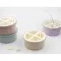 Mini Spice Jars 4 round covered kitchen seasoning boxes 4 serving bottles