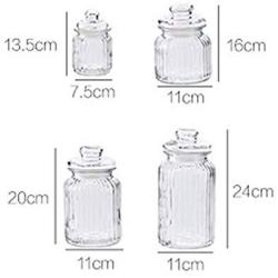 Kitchen Food Storage Jar Airtight Food Storage Kitchen Glass Jar Moisture-Proof Home Multi-Purpose Jam Bottle Cruet Glass Jar Jam Bottle Storage Tank (Color : 950ml)