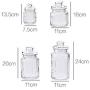 Kitchen Food Storage Jar Airtight Food Storage Kitchen Glass Jar Moisture-Proof Home Multi-Purpose Jam Bottle Cruet Glass Jar Jam Bottle Storage Tank (Color : 950ml)