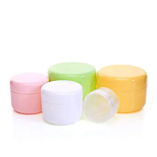 NANSHINE 20ml Transparent Empty Plastic Face Cream Eye Shadow Jar Container Pot Lip Balm Lotion Sample Cosmetic Jars Bottle Case Holder With Inner Pad For Storage Make Up, Set of 5PCS NANSHINE 20ml Transparent Empty Plastic Face Cream Eye Shadow Jar Container Pot Lip Balm Lotion Sample Cosmetic Jars Bottle Case Holder With Inner Pad For Storage Make Up, Set of 5PCS