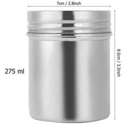Candy 304 Stainless Steel Sealed Storage Jar Portable Tea Coffee Beans Container Glass Container Safe Non Toxic,S