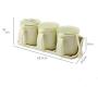 Kitchen Wall Mounted Spice Jar Seasoning Storage Box Seasoning Drain Design Rack Keeps Dry Space Saving Home,Gray