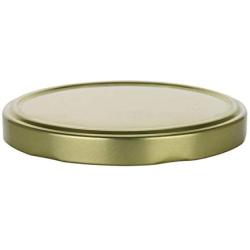 Nakpunar 24 pcs 82TW Gold Canning Jar Lids with 6 lugs - BPA Free Plastisol lined, Made in USA