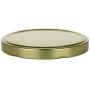 Nakpunar 24 pcs 82TW Gold Canning Jar Lids with 6 lugs - BPA Free Plastisol lined, Made in USA
