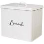 Cypress Home White Steel Kitchen Canisters, Set of 5