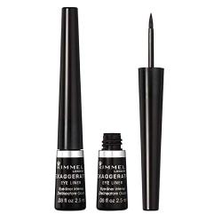 Rimmel Exaggerate Felt Tip Eye Liner, Black - Easy Precise Application Long Lasting Felt Tip Liquid Eye Liner Pen