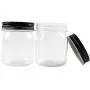 Novelinks 8 Ounce Clear Plastic Jars with Black Lids - Refillable Round Clear Containers Clear Jars Storage Containers for Kitchen & Household Storage - BPA Free (16 Pack) Novelinks 8 Ounce Clear Plastic Jars with Black Lids - Refillable Round Clear Containers Clear Jars Storage Containers for Kitchen & Household Storage - BPA Free (16 Pack)