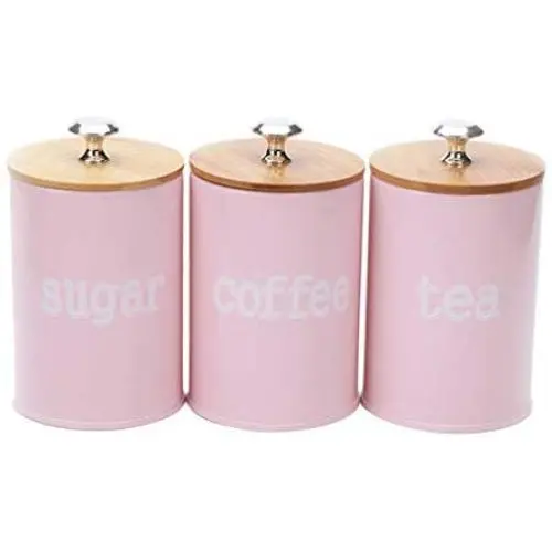 homozy Food Storage Canister -Food Storage Canister with Airtight Wooden Lid, Food Storage Jar Kit for Home and Kitchen Serving for Coffee, Sugar, Tea, Flour homozy Food Storage Canister -Food Storage Canister with Airtight Wooden Lid, Food Storage Jar Kit for Home and Kitchen Serving for Coffee, Sugar, Tea, Flour