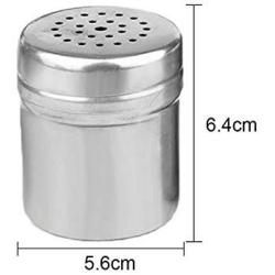 Stainless Steel Spice Shaker Jar Sugar Salt Pepper Herbs Toothpick Storage Bottle Bbq Spice Storage Bottle Kitchen Tool,A