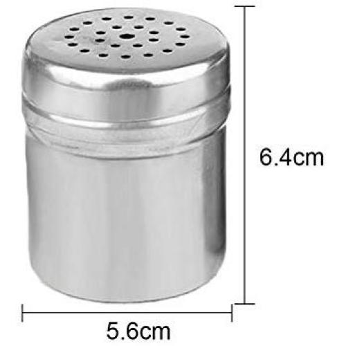 Stainless Steel Spice Shaker Jar Sugar Salt Pepper Herbs Toothpick Storage Bottle Bbq Spice Storage Bottle Kitchen Tool,A