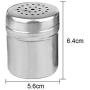 Stainless Steel Spice Shaker Jar Sugar Salt Pepper Herbs Toothpick Storage Bottle Bbq Spice Storage Bottle Kitchen Tool,A