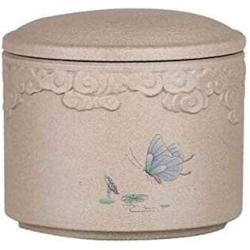 DRAGON SONIC Moisture-Proof Tea Caddy Sealed Storage Tea Jar Ceramic Tea Can, D05