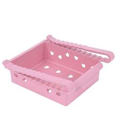 WANGLX ST Refrigerator Storage Rack Drawer Type Kitchen Utensil Rack Storage Box Food Storage Tank with Drain Holes for Easy Ventilation