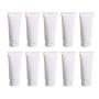 20PCS 80ml/2.7oz Empty Refill White Plastic Cosmetic Lotion Tubes Bottles Shampoo Facial Cleanser Makeup Sample Soft Container Tube Bottle Vial Jar Pot Case with Flip Cap