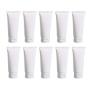 20PCS 80ml/2.7oz Empty Refill White Plastic Cosmetic Lotion Tubes Bottles Shampoo Facial Cleanser Makeup Sample Soft Container Tube Bottle Vial Jar Pot Case with Flip Cap