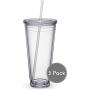 Maars Isolierreisekugler 32 oz. | Doppelwand-Acryl | 3er-Pack