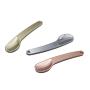 Chris.W 3 Pack Curved Cosmetic Spatula Scoops Makeup Mask Spatulas Facial Cream Spoon for Mixing and Sampling(Rose Gold/Silver/Gold)